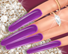 Purple Rings Nails