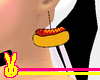 .R. F.H. Hotdog Earrings