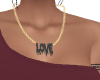 Black love necklace