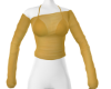 Olive Sheer Y2K Top