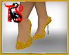 TS Gold Glitter Heels