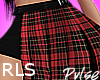 Plaid Skirt Red | RLS