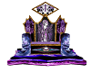 single purple throne