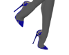 *VERSACE Gold/Blue Heel
