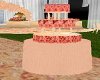Peach rose Wedding cake