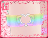 H|Heart Armbnd Rainbow|L