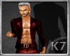 [K7]Red Leather Jacket