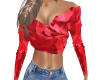 Red Rosepetals Backless