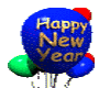 Happy New year Ballons