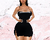 Black Latex Mini Dress
