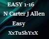 =T= NCarter JAllen Easy