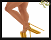 Gold Stiletto Heels
