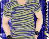 *S Blue/Yellow Striped T