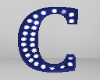 Royal Blue Letter C