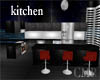 CMR Red,Black kitchen