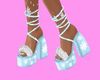 Heels Snow Blue