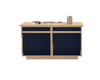 Blue Kitchen Island