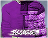 purple bandana puffer