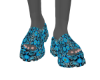 jaded blue sandals