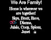 We Are Family Names