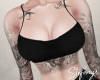 S Black Top + Tattoos