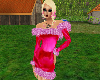 (Fe) Pink Fur dress