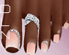 Pink Ring Toe Nails