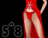 <5^8> Red sexy dress