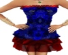 Red/Blue Party Dress