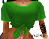 B0sSy Knotted GREEN top