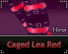 -N- Caged Red Lea Shoes