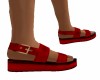 RED SANDALS