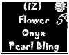(IZ) Flower Onyx Bling