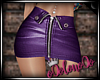 .L. Leather Skirt Purple