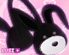 Black Earmuffs Bunny