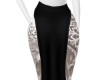 Black tattooed skirt