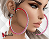 D| Earrings Pink Fashion