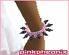 Pink/Onyx Spike R Cuff