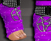 Pricked Socks Purple