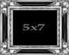 black & silver 5x7 frame