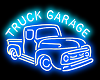 truck Garage Sign Neon