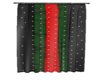 Curtains Red Green Black