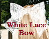 White Lace Hair Bow