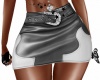 Grey Leather Skirt RL