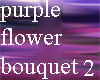 purple flower bouquet ll