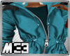 [M33]teal jacket w fur