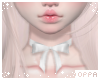 ♡ bow choker | white