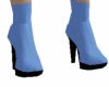 Blue Plain Boots