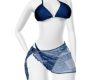 Blue Kini Sarong -L