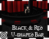 *m Black U Shaped Bar